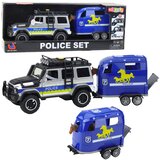  Policijsko terensko vozilo s prikolicom za konje, svjetlima i zvukovima | shoptok.hr