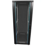 PSD.8842.B - stalak, 42U, 800 x 800, staklo / perforacija