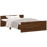  Kreveta s uzglavljem i podnožjem boja hrasta 120x190 cm | shoptok.hr