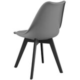 Mark stolica - grafitne / crne noge x 4 | shoptok.hr