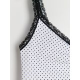 Sinsay Pamučni top na naramenice s ukrasnom čipkom | shoptok.hr
