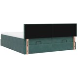 vidaXL Okvir kreveta s madracima tamnozeleni 200x200cm baršunasti | shoptok.hr