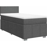  Okvir kreveta s oprugama i madrac tamnosivi 80x200cm od tkanine | shoptok.hr