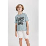 Defacto Boy Crew Neck Printed Short Sleeve T-Shirt Cene