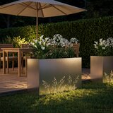 Vrtna saksija Srebrna 80 x 20 x 49 cm Nehrđajući čelik | shoptok.hr