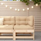 vidaXL Kutna sofa od masivne borovine s jastucima Cijene