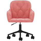 Okretne blagovaonske stolice 2 kom ružičaste baršunaste | shoptok.hr