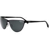 Fendi Cut Out Black Cat Eye Sunglasses ONE SIZE (62) Črna/Siva Cene
