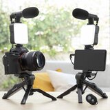 InnovaGoods Komplet za vlogging sa svjetlom, mikrofonom i daljinskim upravljačem plodni 6 dijelovi | shoptok.hr