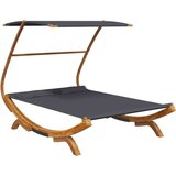 vidaXL Vrtni ležaj s krovom 165x203x138 cm od savijenog drva antracit | shoptok.hr
