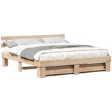  Krevetna konstrukcija Smeđa 180 x 200 cm Čvrsto borovo drvo | shoptok.hr