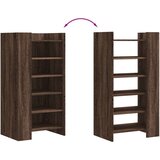vidaXL Omarica za čevlje rjavi hrast 52x37,5x100 cm inženirski les | Shoptok.si