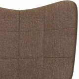  Stolica za opuštanje s osloncem za noge smeđa od tkanine | shoptok.hr