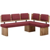 Cantus KOTNA KLOP, tekstil, leseni material rdeča, barve hrasta | Shoptok.si
