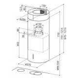 Faber kuhinjska napa cylindra isola EV8 x A37 eln | Shoptok.si
