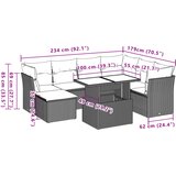  8-dijelni set vrtnih sofa s jastucima smeđi od poliratana | shoptok.hr