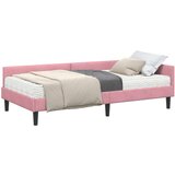  Kutni krevetni okvir s madracem Ostalo 2 pcs Siva Baršun | shoptok.hr