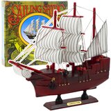  Collectible Decorative Model Sailing Ship Red 24x23cm | shoptok.hr