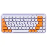 84-tipkovna kompaktna brezžična tipkovnica, Bluetooth in 2.4G Purple, (5000310572)