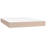  s oprugama i madrac cappuccino 140x190cm od umjetne kože | shoptok.hr