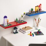 Lego polica sa podlogom za gradnju - plava | Eponuda.com