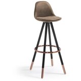 Kave Home Smeđa barska stolica (visine sjedala 75 cm) Slad – | shoptok.hr