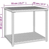  Bočni stolić crni 55 x 45 x 49 cm od poliratana | shoptok.hr