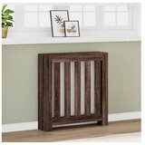 vidaXL Pokrov za radiator rjav hrast 78x20x82 cm inženirski les Cene