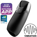 Satisfyer Men - pametni masturbator za polnjenje (črn) | Shoptok.si