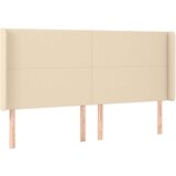  Uzglavlje s ušima krem 183x16x118/128 cm od tkanine | shoptok.hr