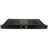 Logilink ventilator panel sa 4 ventilatora i termostatom, 1U, 465 x 350, crni | Eponuda.com