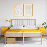  Noćni ormarići 2 kom žuta boja senfa 36 x 39 x 50,5 cm čelični | shoptok.hr