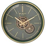 Widdop & Co. William - Zidni sat - Moving Gears and Metal Frame, Green and Gold Cene