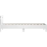 vidaXL Okvir kreveta s uzglavljem bijeli 90 x 200 cm konstruirano drvo | shoptok.hr