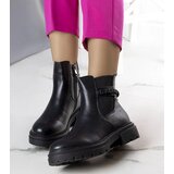 D/CEO Black wedge heeled boots Etylioo Cene