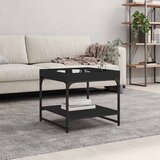  Stolić za kavu crni 49,5 x 49,5 x 45 cm od konstruiranog drva | shoptok.hr