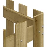  Vrtna sadilica s izgledom ograde 50x50x50 cm od borovine | shoptok.hr