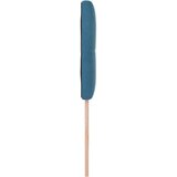  Vzglavje s gumbi, temno modro, 100 cm, žamet, (22008457) | Shoptok.si
