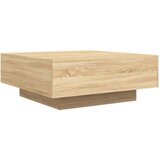 vidaXL klubska mizica z led lučmi sonoma hrast 80x80x31 cm | Shoptok.si