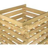  Rešetkasti vrtni komposter 90x90x90 cm od impregnirane borovine | shoptok.hr
