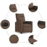  Električni naslonjač na podizanje od tkanine smeđi | shoptok.hr