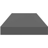  Plutajuće zidne police 4 kom sjajne sive 60 x 23,5 x 3,8 cm MDF | shoptok.hr
