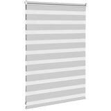 vidaXL Zebra senčilo svetlo sivo 115x100 cm tkanina širina 110,9 cm | Shoptok.si
