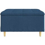  Otoman za pohranu s jastukom Plava 80 x 80 x 45 cm tkanina | Eponuda.ba