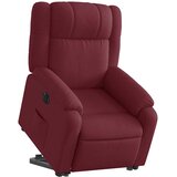  Električni naslonjač na podizanje od tkanine boja vina | shoptok.hr