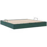 Otomanski krevet s pohranom Tamnozelena 200 x 200 cm Baršun | shoptok.hr