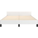  Okvir za krevet s uzglavljem bijeli 140x200 cm od umjetne kože | shoptok.hr