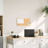 vidaXL Tabla iz plute z okvirjem iz masivnega borovega lesa 60x30 cm | Shoptok.si
