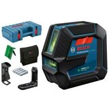 Bosch GLL 2-15 G + magnetni nosač sa štipaljkom + kofer; samonivelišući laser za linije sa zelenim zrakom; 2 linije 0601063W02 Cene