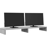 vidaXL Stojalo za zaslon siva sonoma 100x27x10 cm inženirski les | Shoptok.si